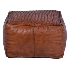 Jasmin Genuine Leather Ottoman